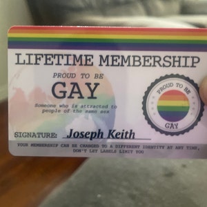 Gay Id Card